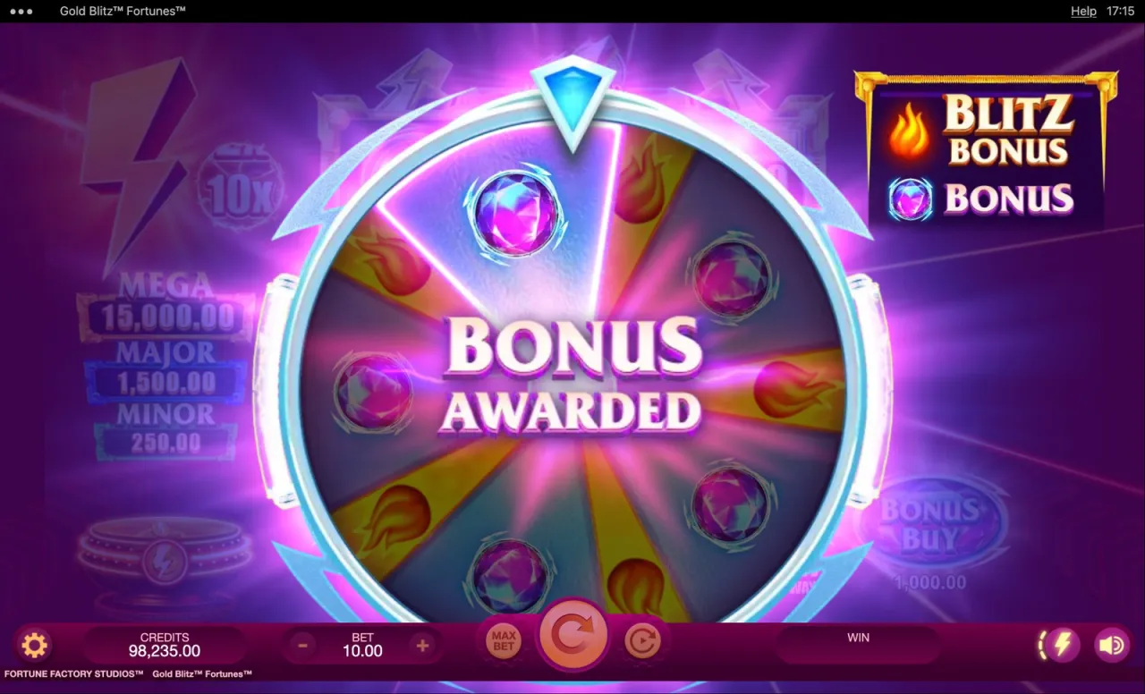 Gold Blitz Fortunes slot