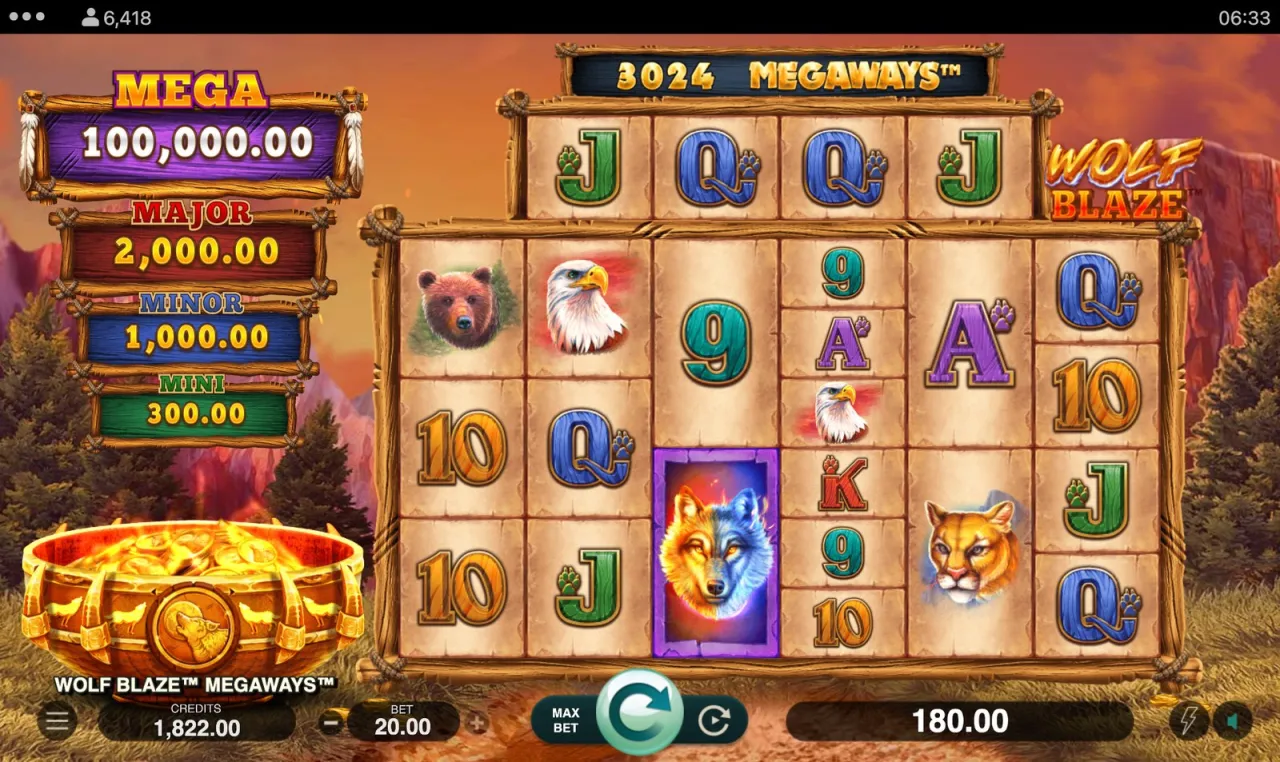 Wolf Blaze Megaways slot