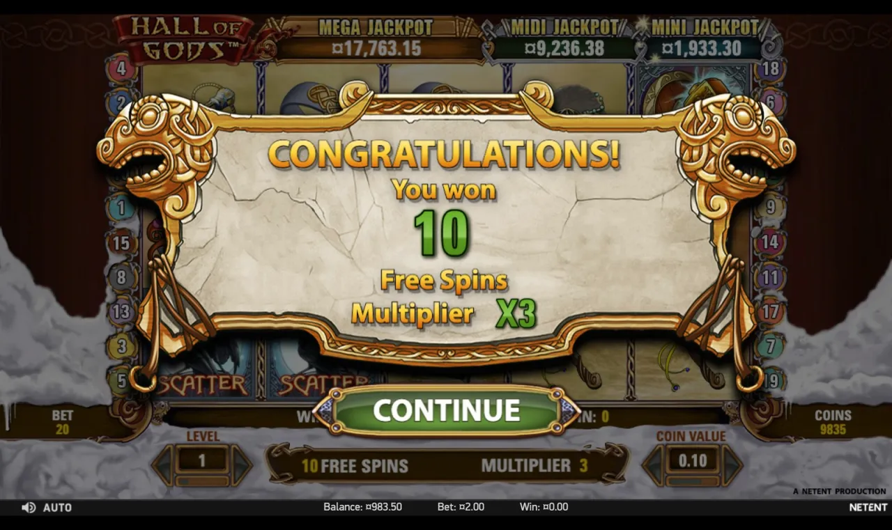 Hall of Gods slot
