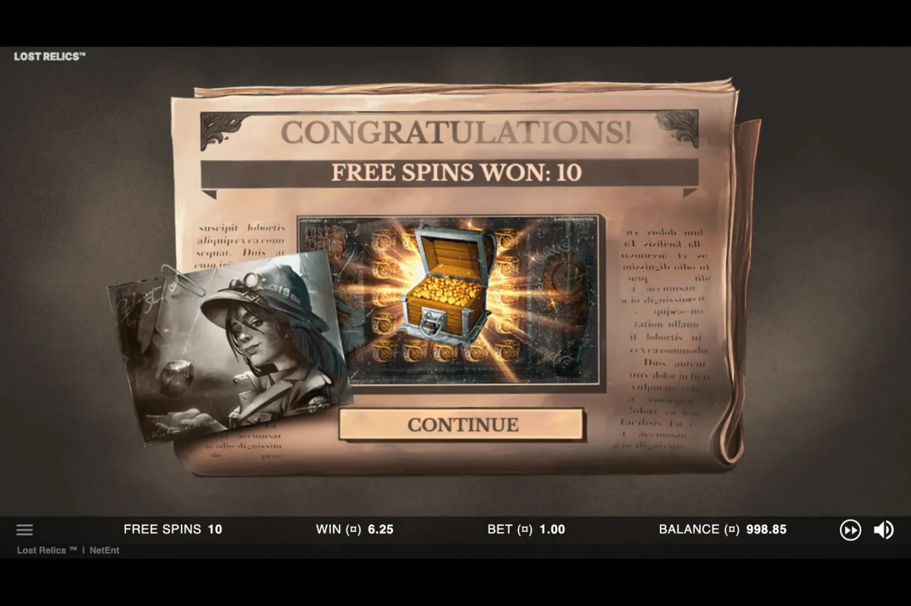 Lost Relics slot
