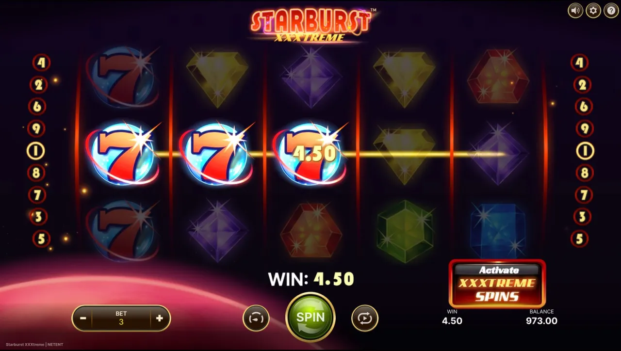 Starburst XXXtreme slot