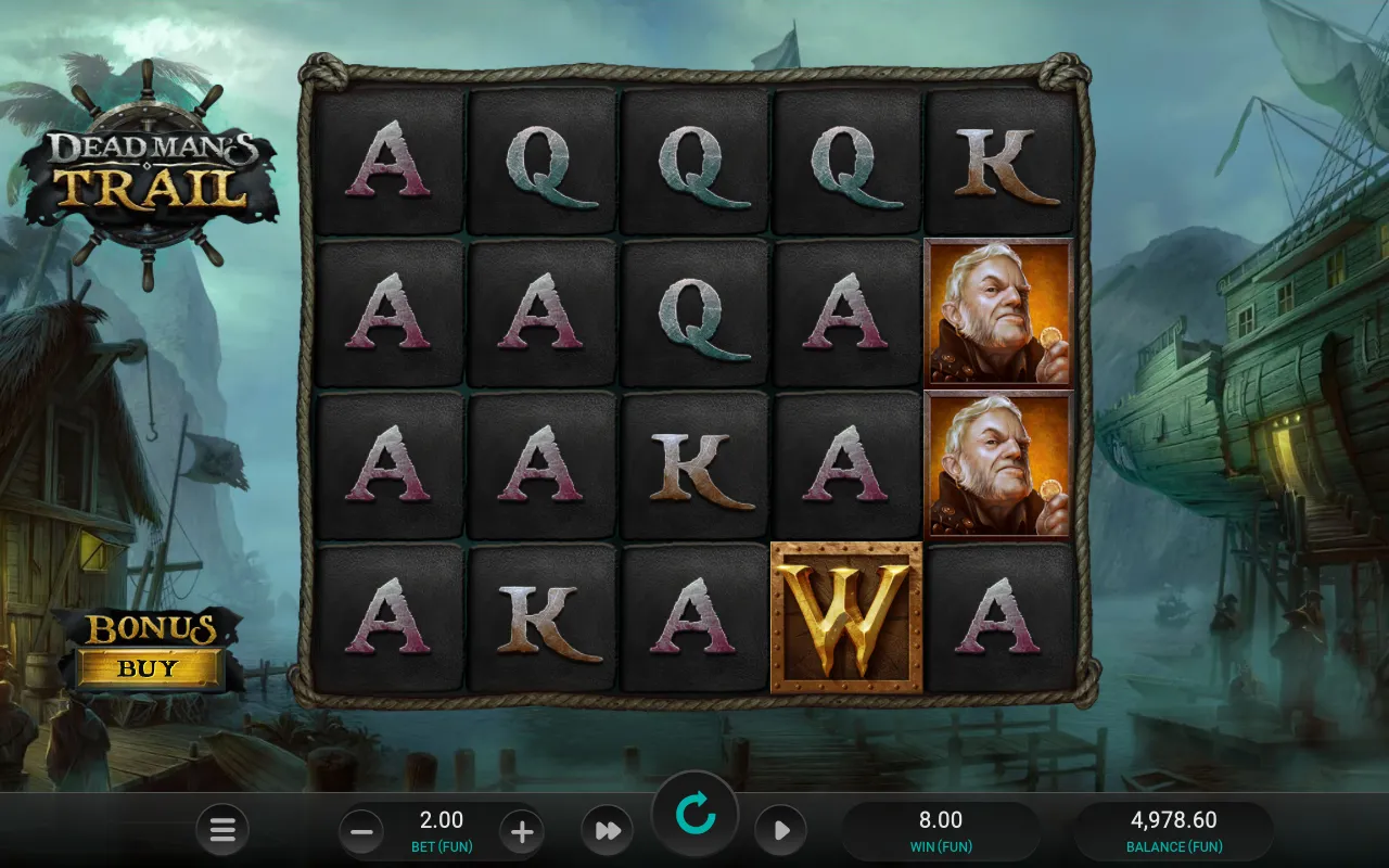 W wilds completing a line with framed premium symbols