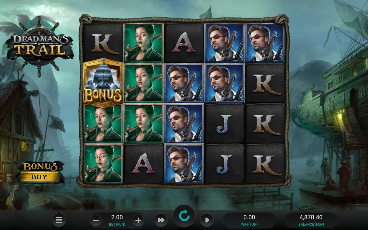 A single gold sailing-ship bonus medallion on a dense premium board