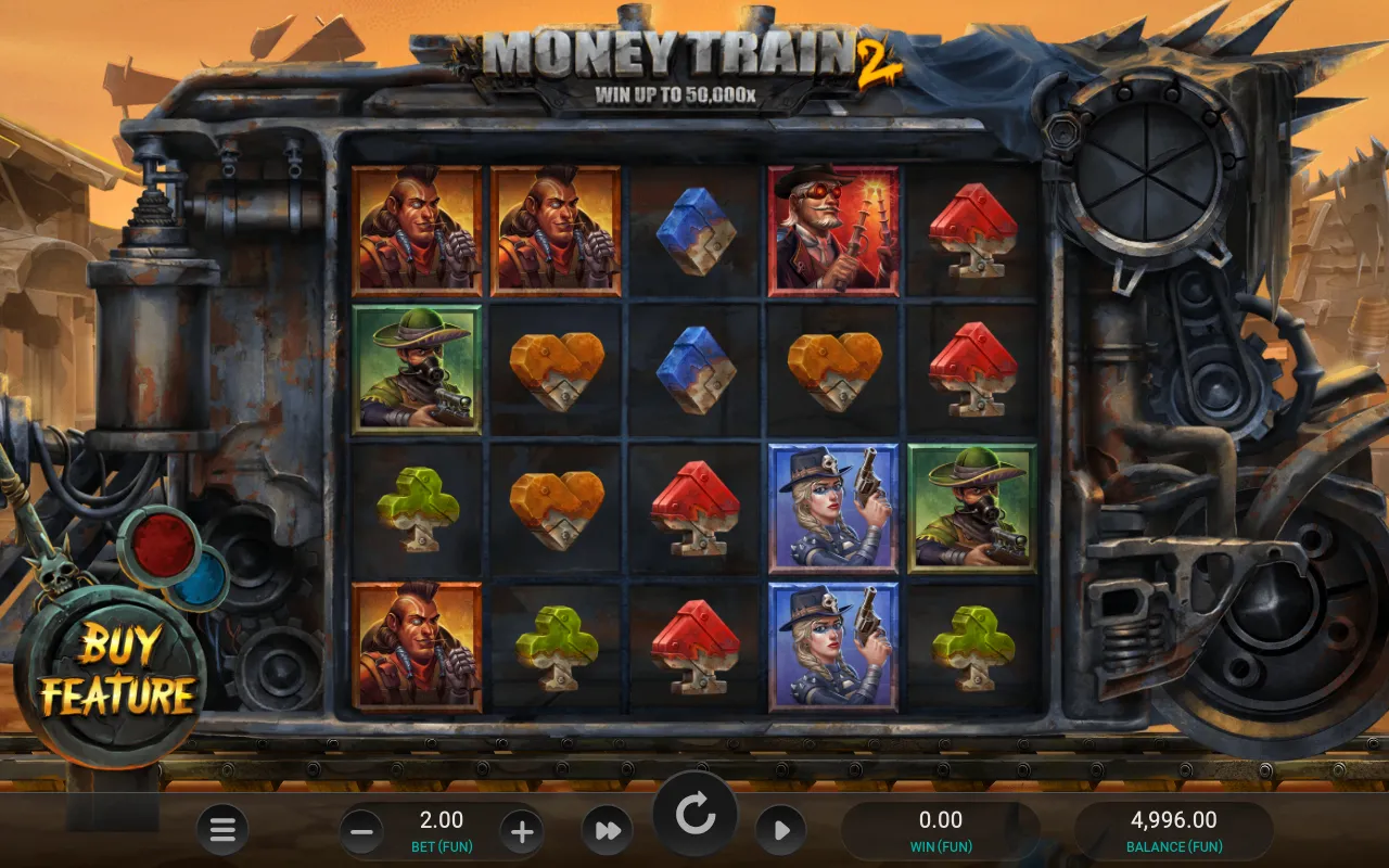 The four outlaw premiums above mining-tool card-suit symbols on the base grid